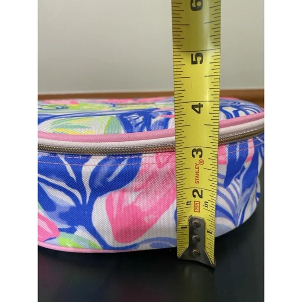 Lilly Pulitzer Havana Picnic Cooler‎ Bag Forks, Knives & Wine Glasses
